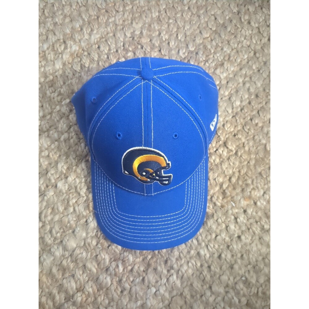 Los Angeles Rams Ball Cap Hat New Era 9Forty Blue Adjustable Back